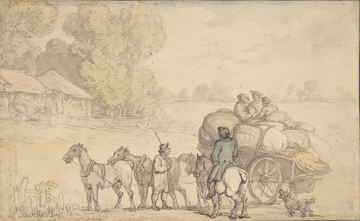 Maahanmuuttajat, 1780-1827. tekijältä Thomas Rowlandson