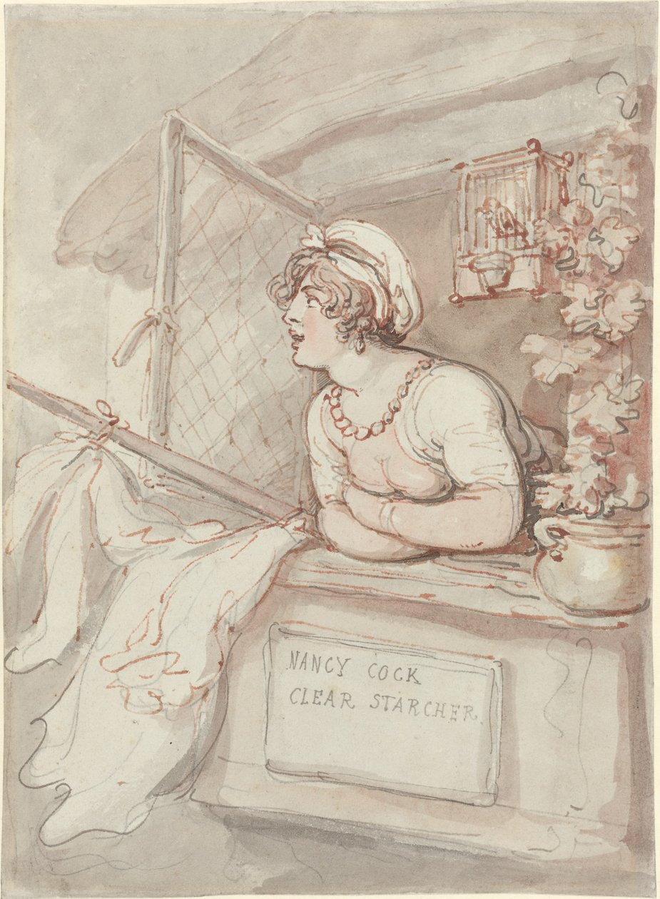Nancy Cock - kirkas tärkkelys tekijältä Thomas Rowlandson