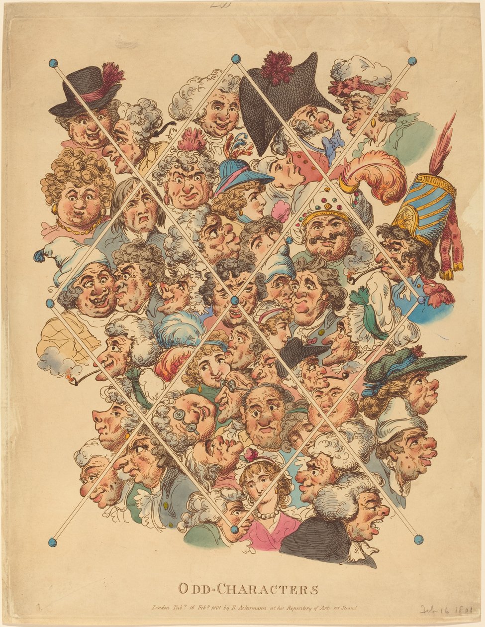 Odd-hahmot tekijältä Thomas Rowlandson