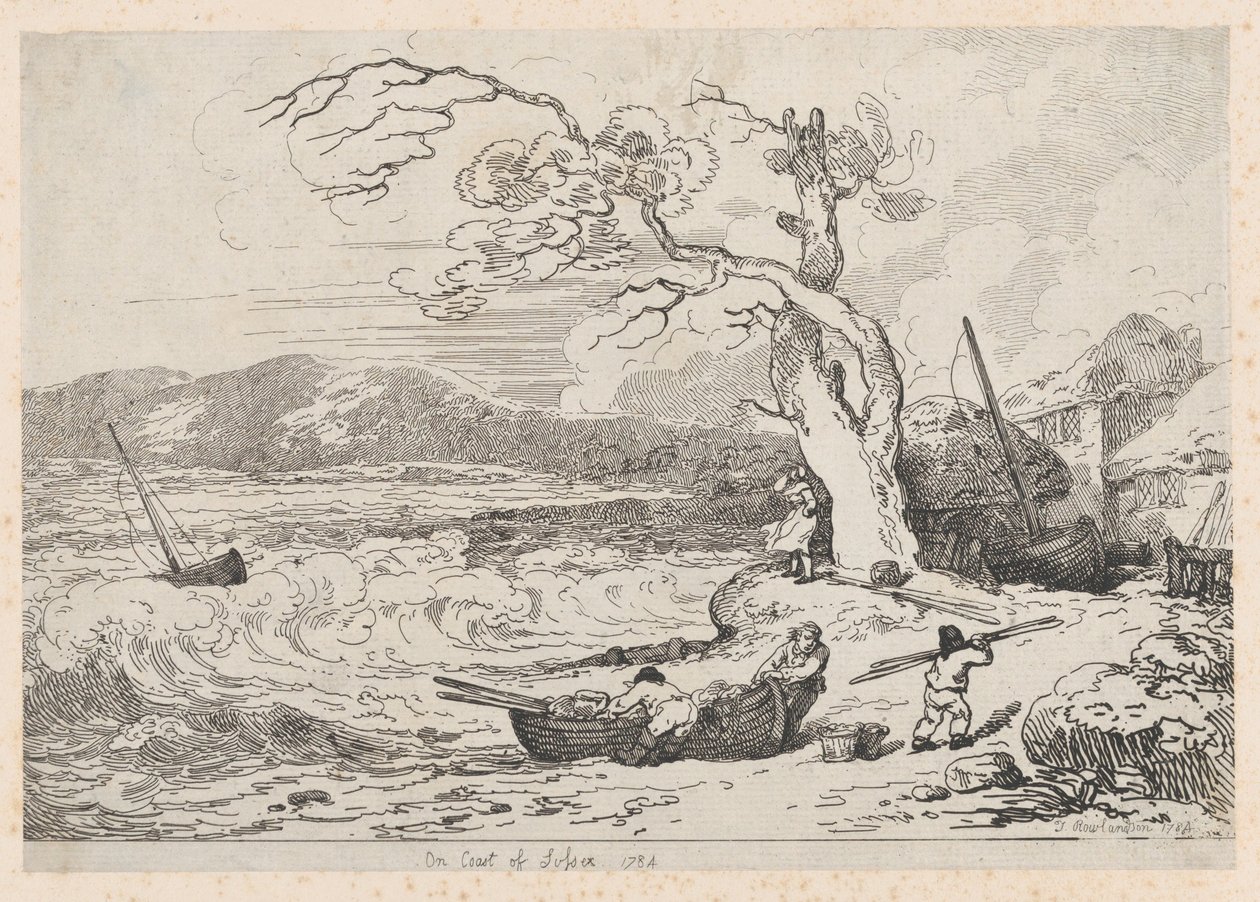 Sussexin rannikolla 1784-85, 1784-85. tekijältä Thomas Rowlandson