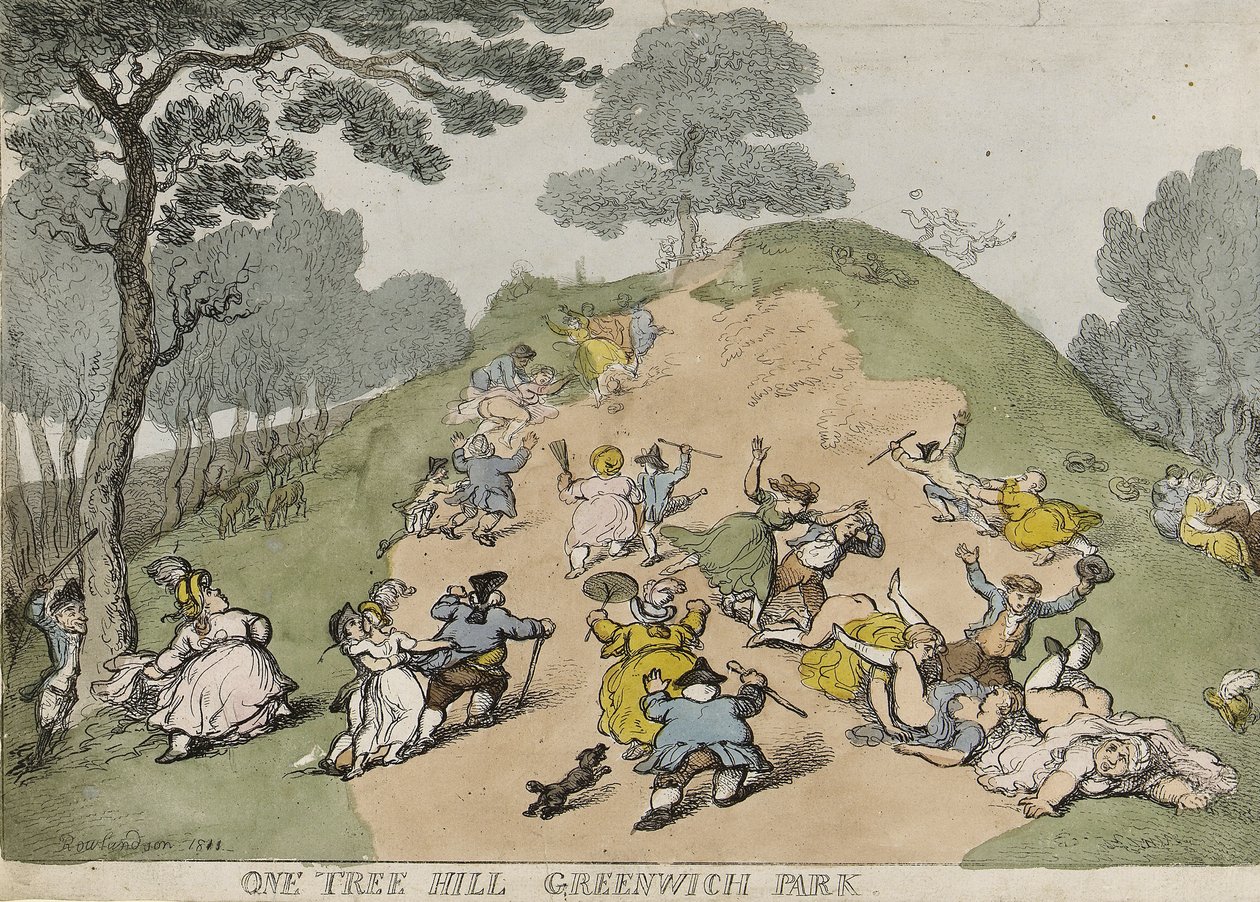 One Tree Hill, Greenwich Parkissa (Englanti) tekijältä Thomas Rowlandson