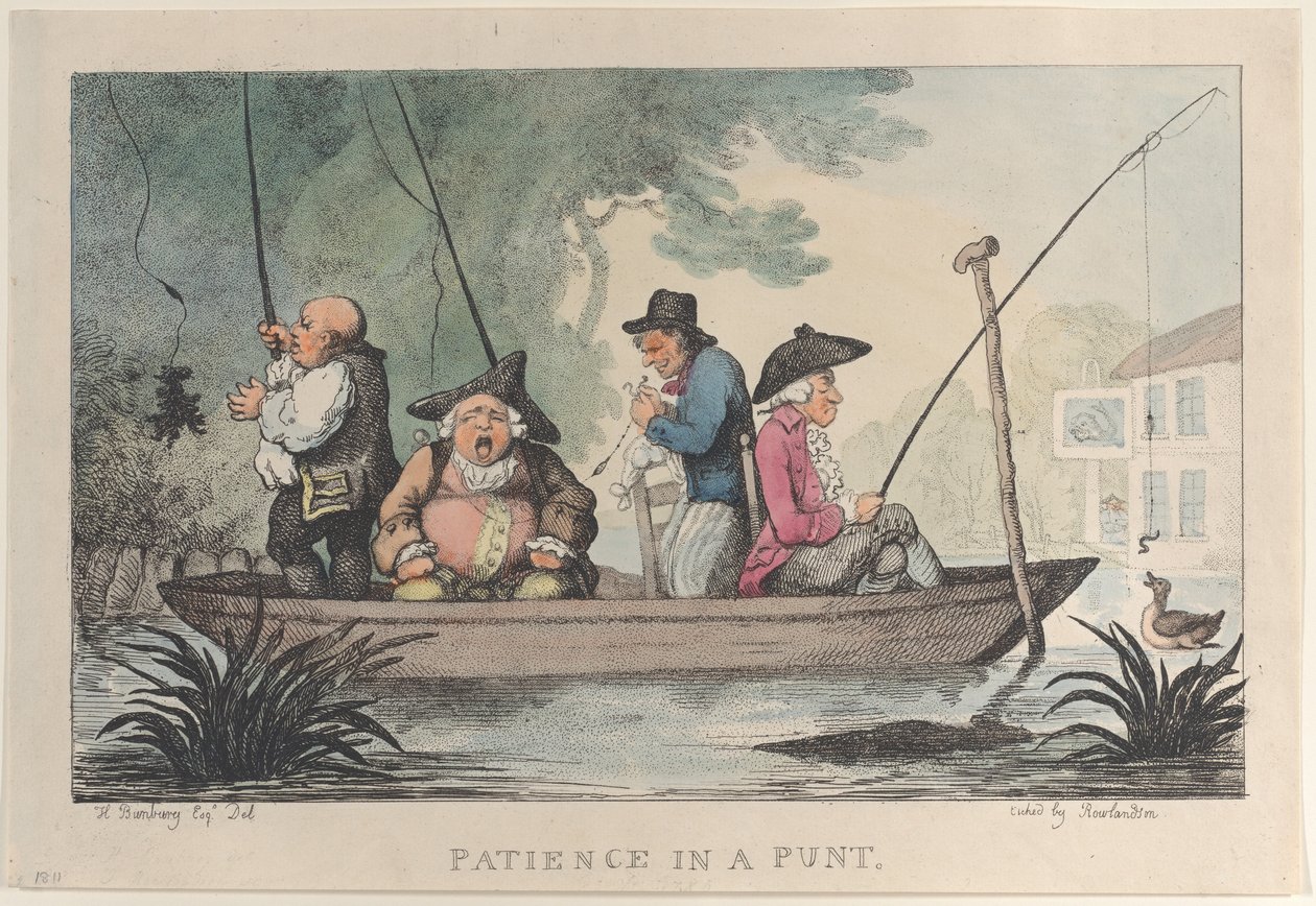 Patience in a Punt, 1811., 1811. tekijältä Thomas Rowlandson