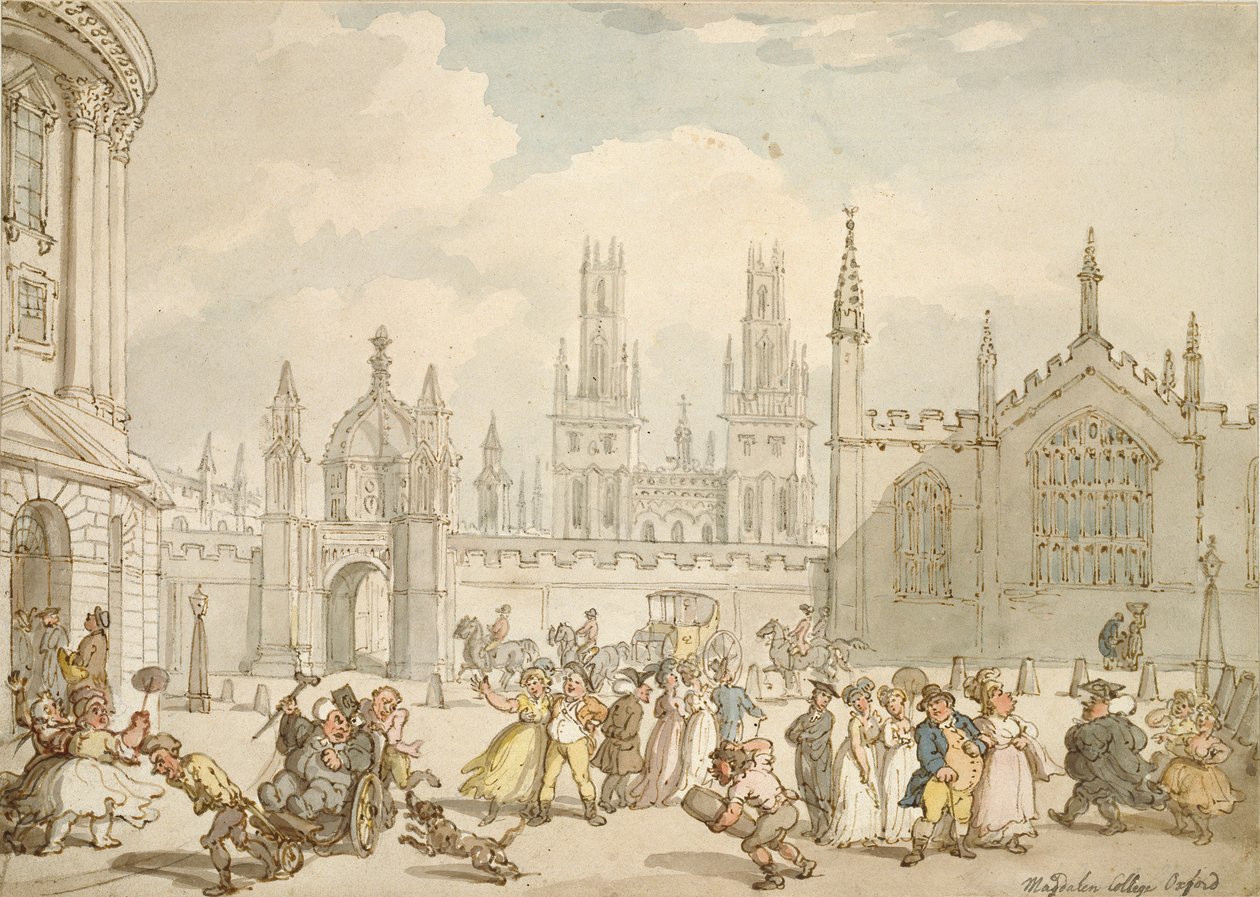 Radcliffe Square, Oxford, 1800-luvun alku tekijältä Thomas Rowlandson