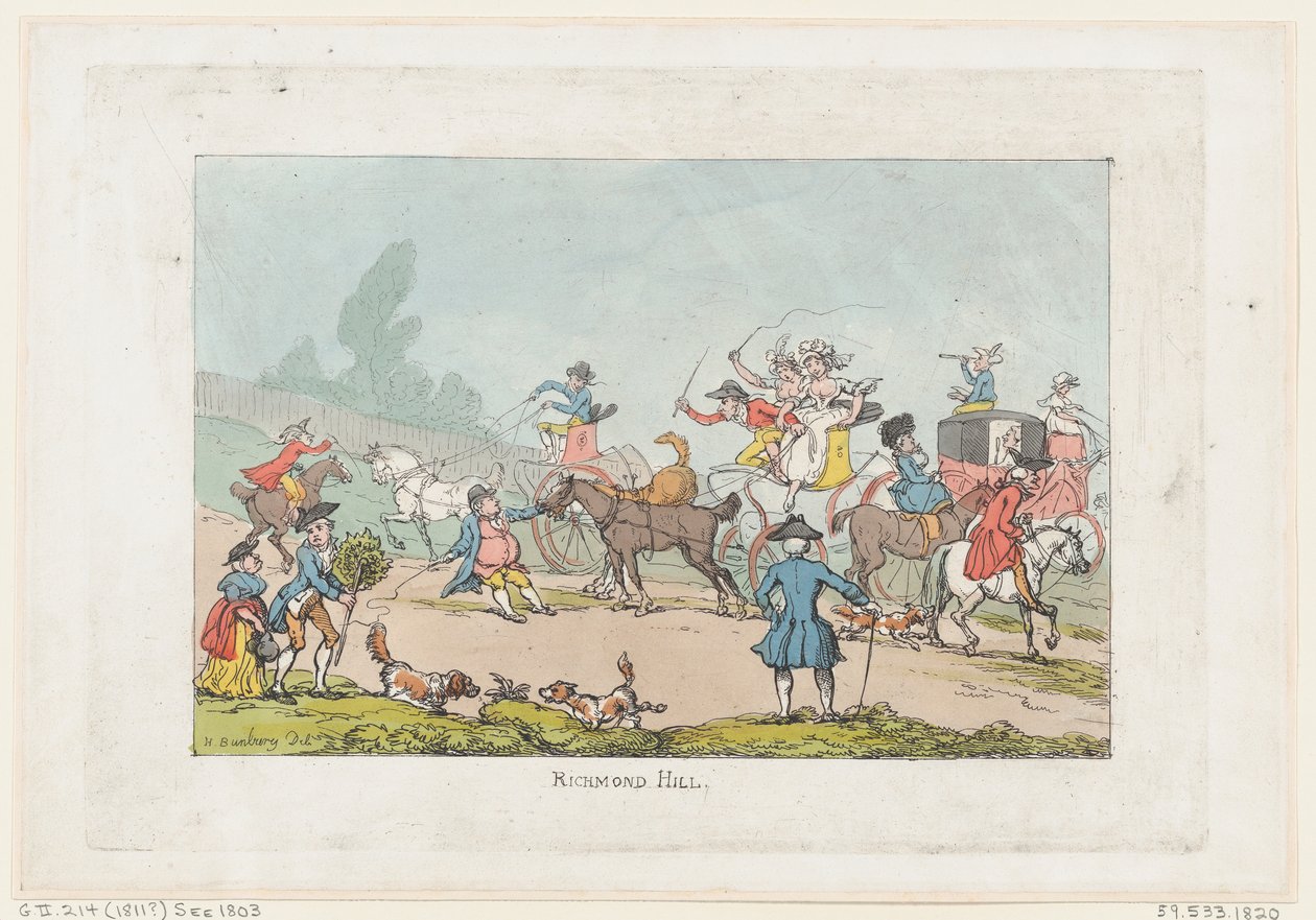 Richmond Hill, 1811, 1811. tekijältä Thomas Rowlandson