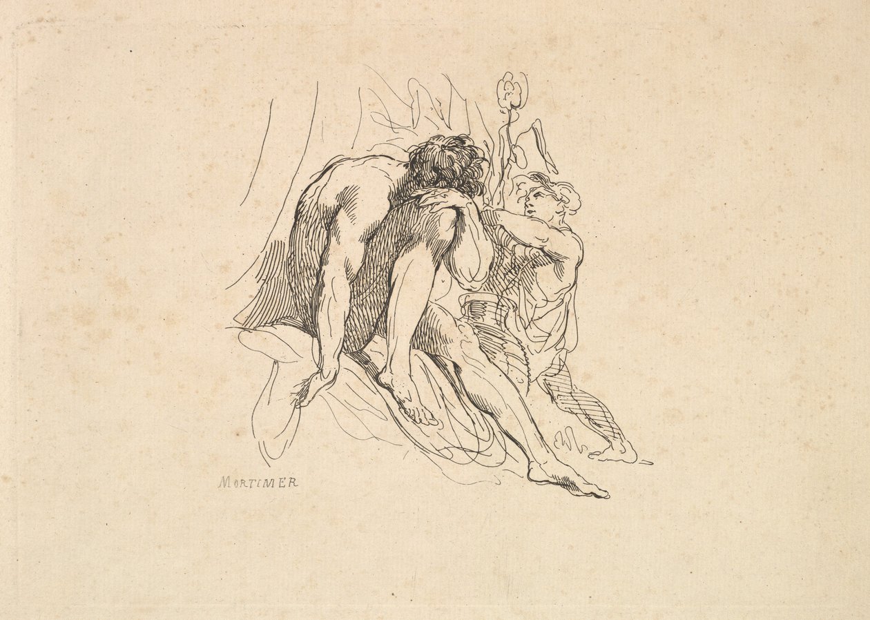 Jokijumala lapsen kanssa, 1784-88. tekijältä Thomas Rowlandson