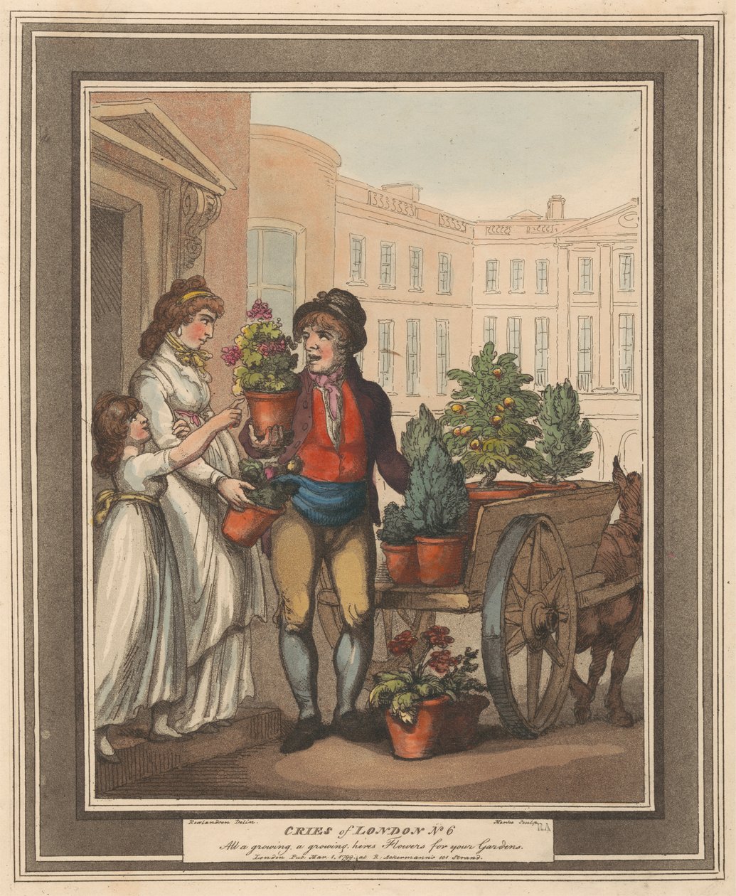 Kahdeksan sarja (5): Lontoon huudot tekijältä Thomas Rowlandson