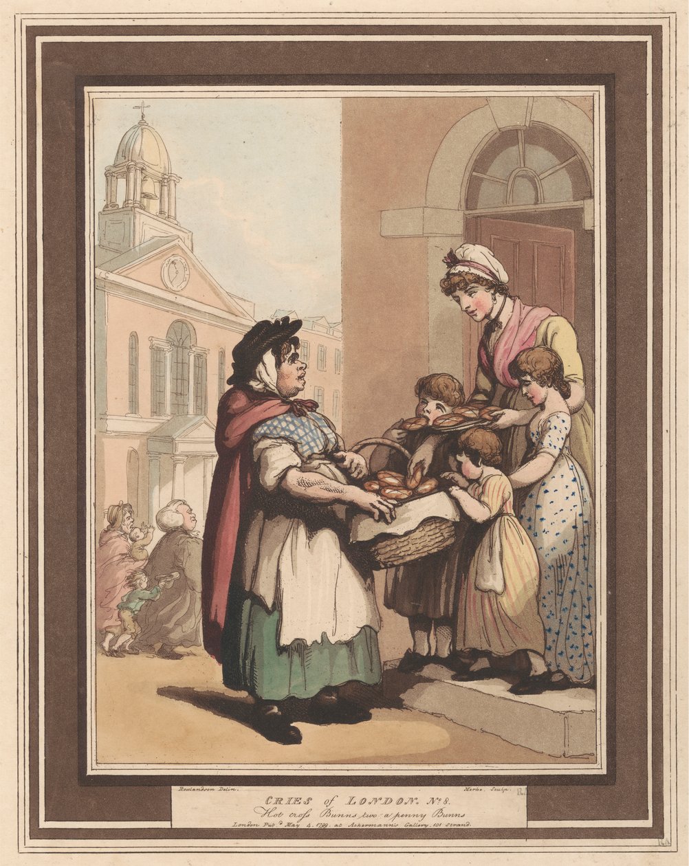 Kahdeksan sarja (6): Lontoon huudot tekijältä Thomas Rowlandson