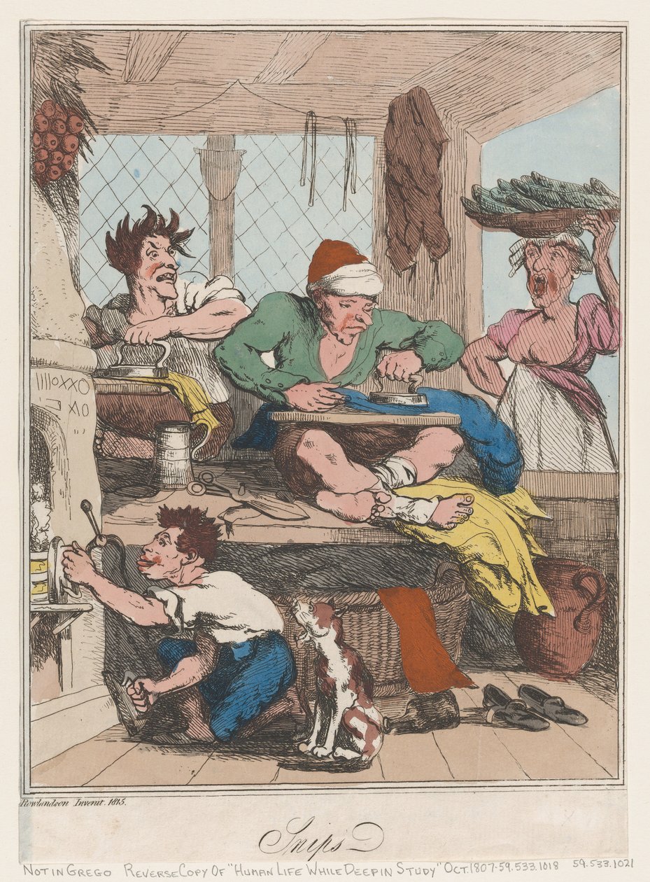 Snips, 1815, 1815. tekijältä Thomas Rowlandson