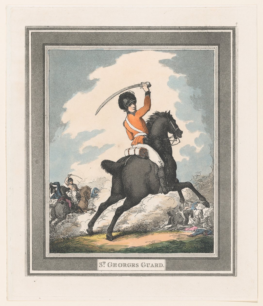 Pyhän Yrjön vartija, 1798, 1798. tekijältä Thomas Rowlandson