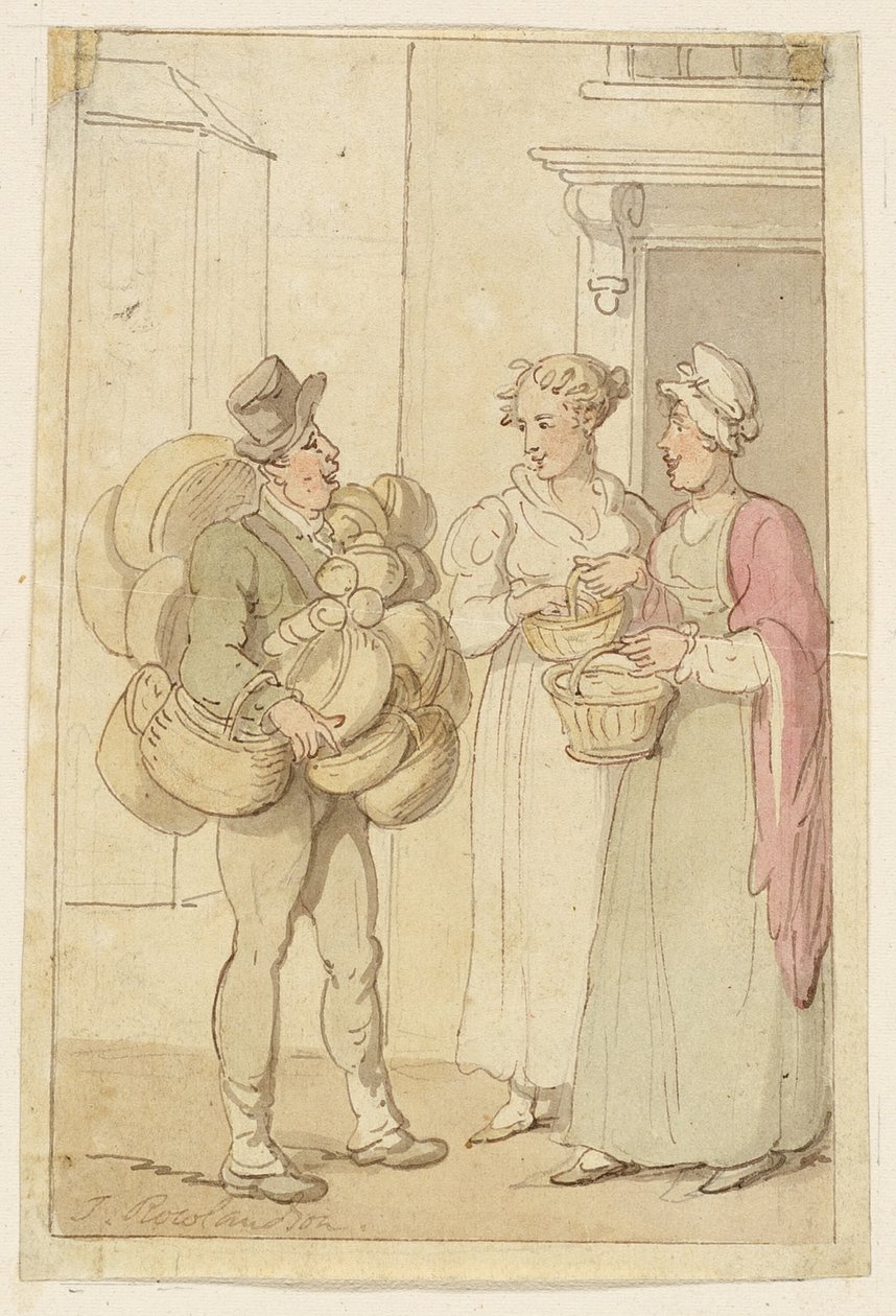Korin myyjä tekijältä Thomas Rowlandson