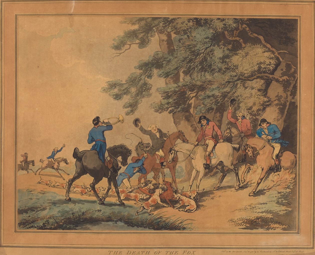 Ketun kuolema tekijältä Thomas Rowlandson
