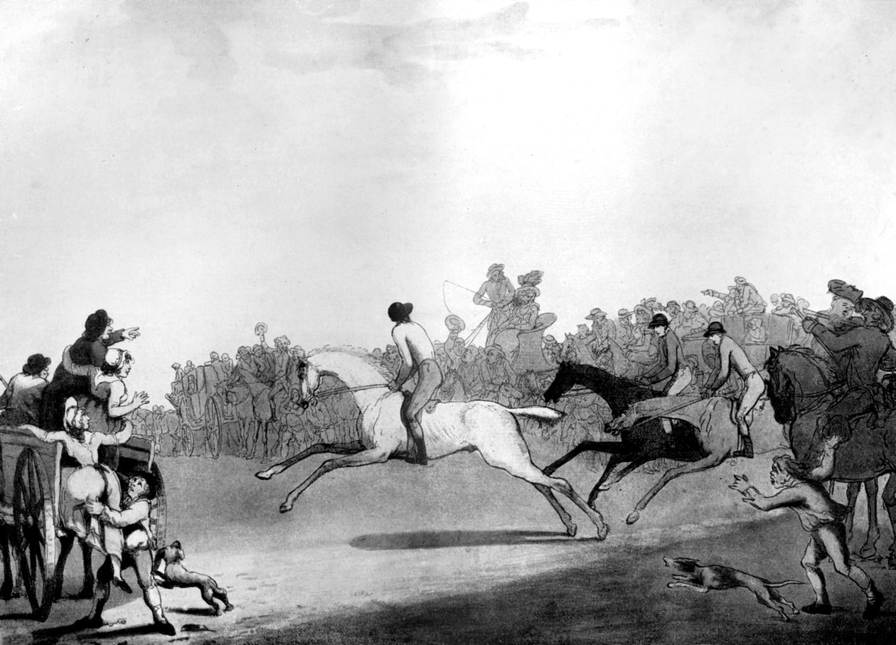 The High Mettled Racer, 1789. tekijältä Thomas Rowlandson