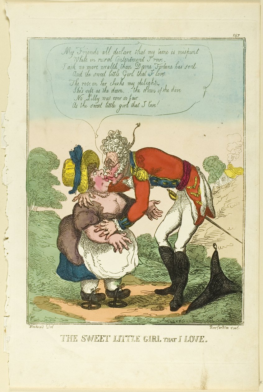 Suloinen Pieni Tyttö jota Rakastan tekijältä Thomas Rowlandson
