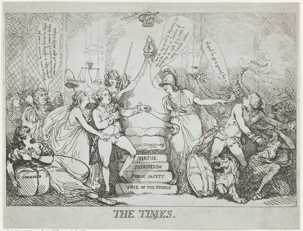 The Times, joulukuu 1788, joulukuu 1788. tekijältä Thomas Rowlandson