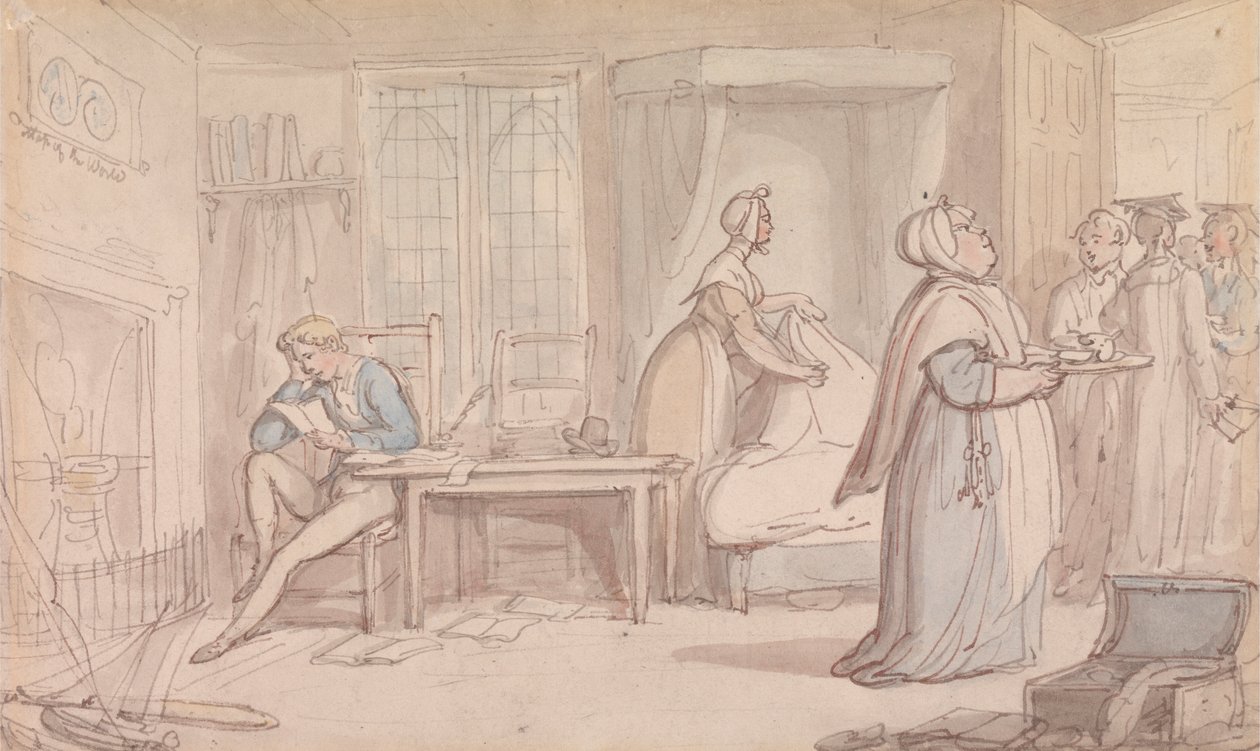 Ylioppilashuone tekijältä Thomas Rowlandson
