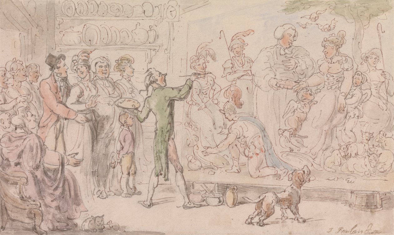 Wakefieldin kirkkoherra: Perhekuva tekijältä Thomas Rowlandson