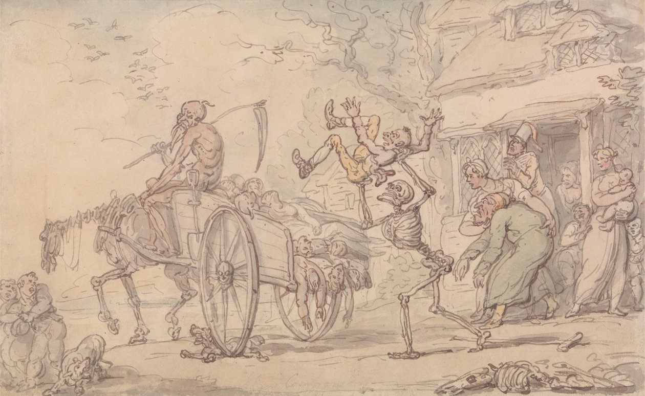 Aika ja kuolema ja Goody Barton tekijältä Thomas Rowlandson