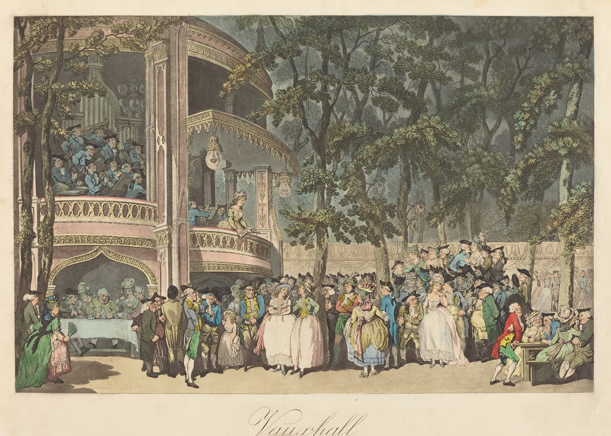 Vauxhall Gardens tekijältä Thomas Rowlandson