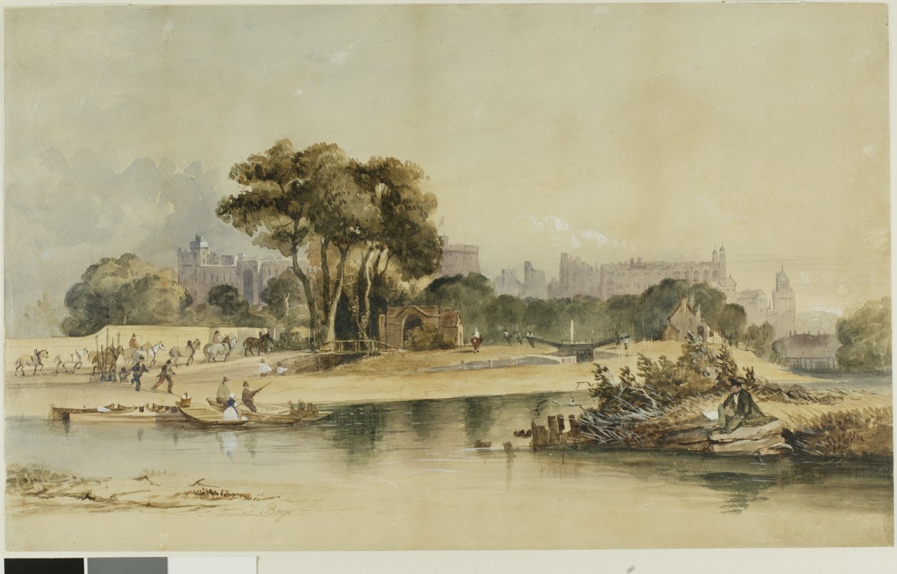 Windsorin linnan ympäristö tekijältä Thomas Shotter Boys