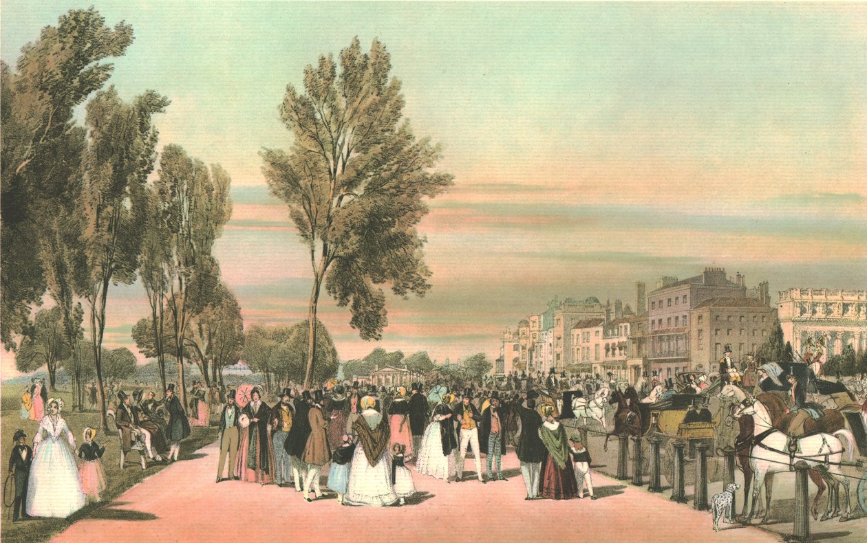 Hyde Park lähellä Grosvenor Gatea. tekijältä Thomas Shotter Boys