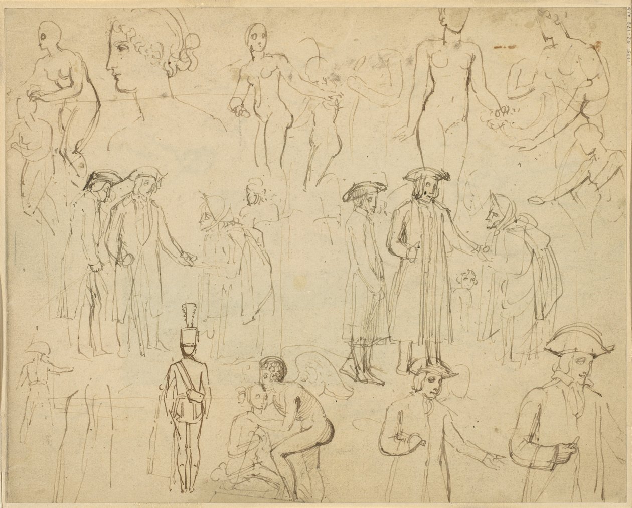 Roger de Coverley ja mustalaiset [verso] tekijältä Thomas Stothard