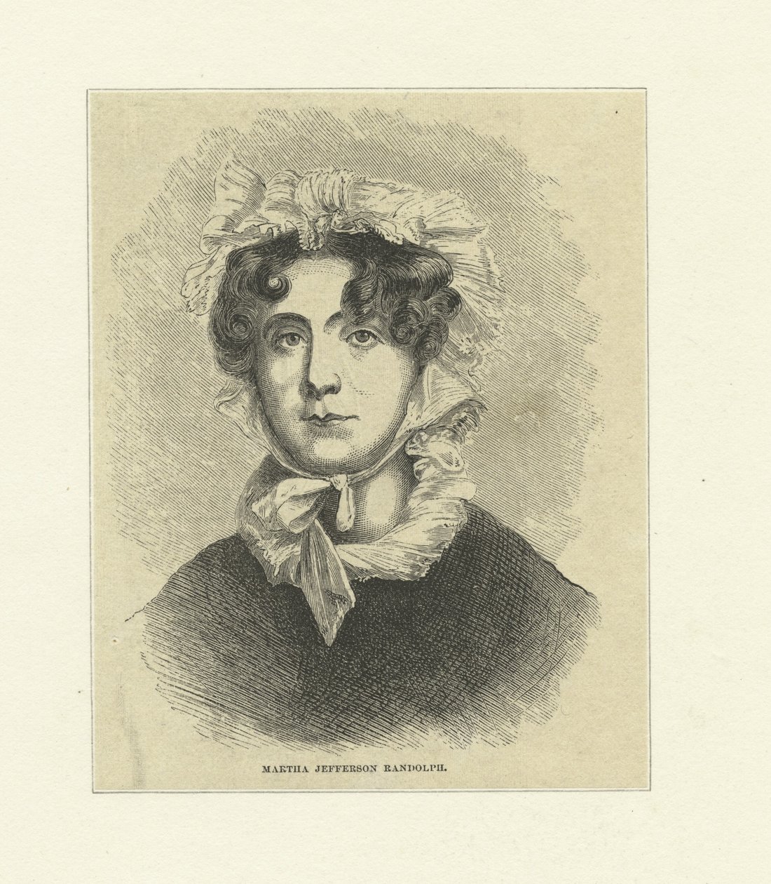 Martha Jefferson Randolph (puukaiverrus) tekijältä Thomas Sully