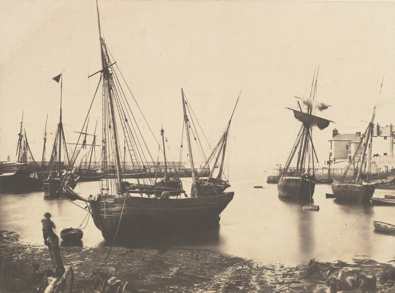 Harbour Scene, n. 1855. tekijältä Thomas Sutton.