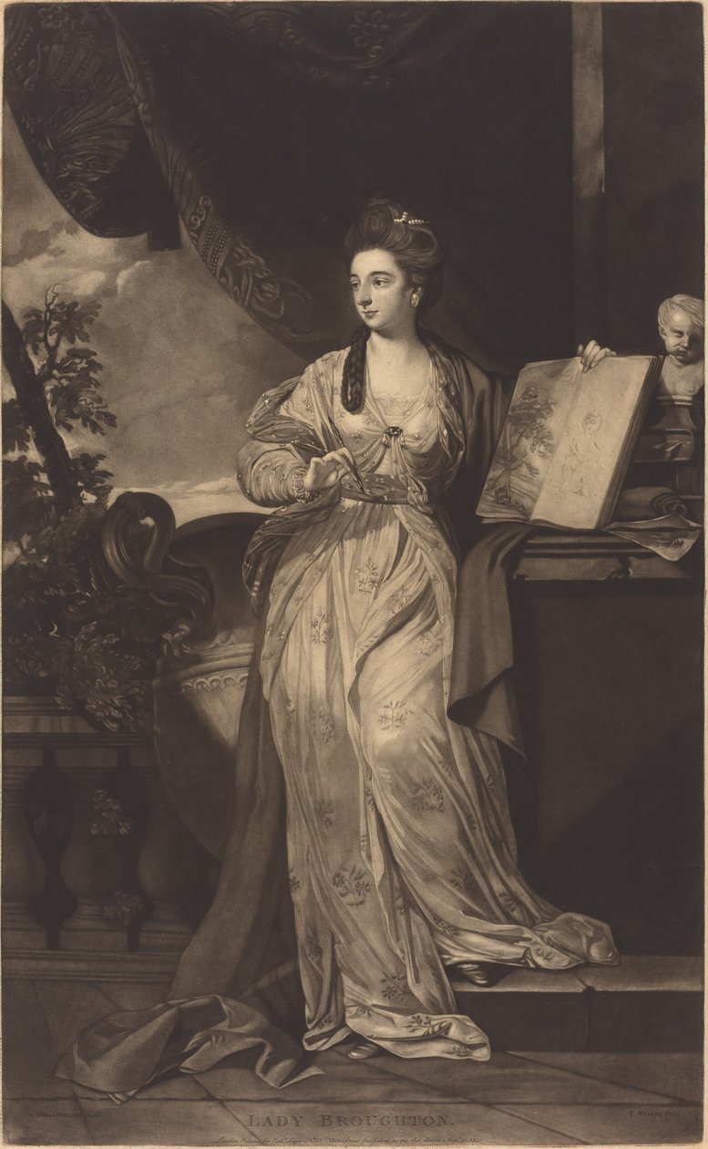 Lady Broughton tekijältä Thomas Watson after Sir Joshua Reynolds