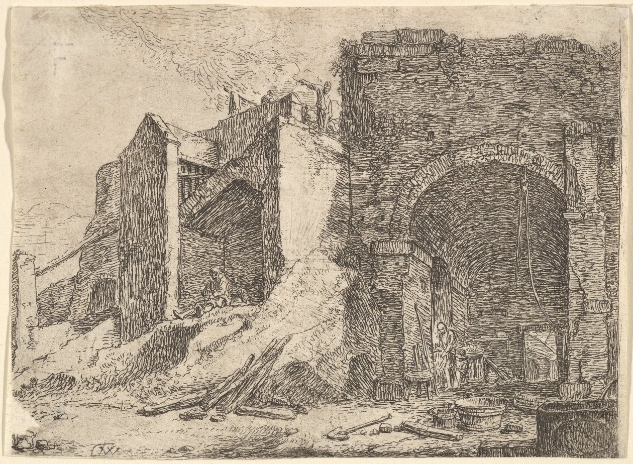 Forge, 1600-luku. tekijältä Thomas Wijck