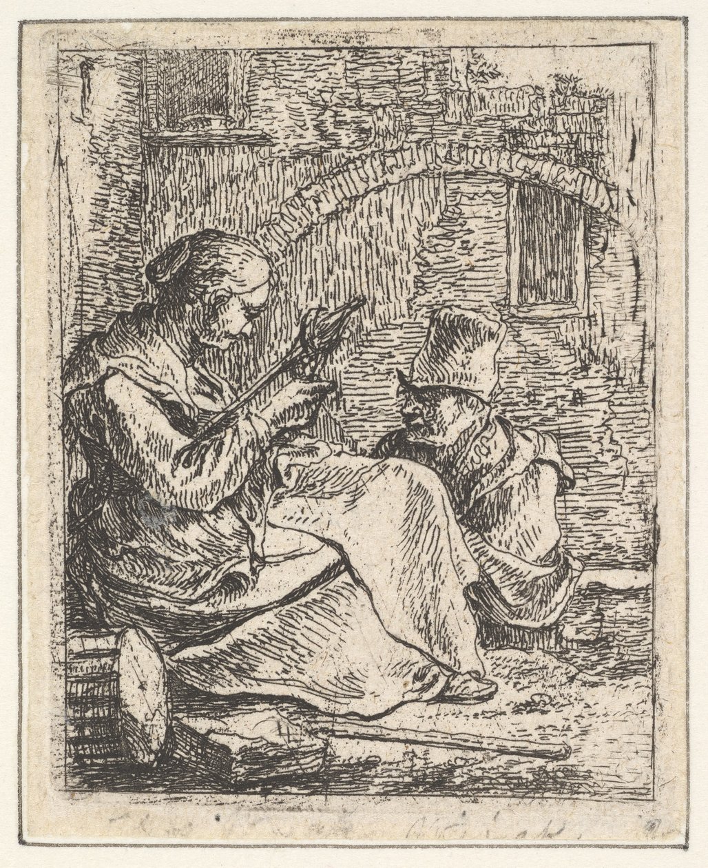 Woman Spinning.n.d. tekijältä Thomas Wijck