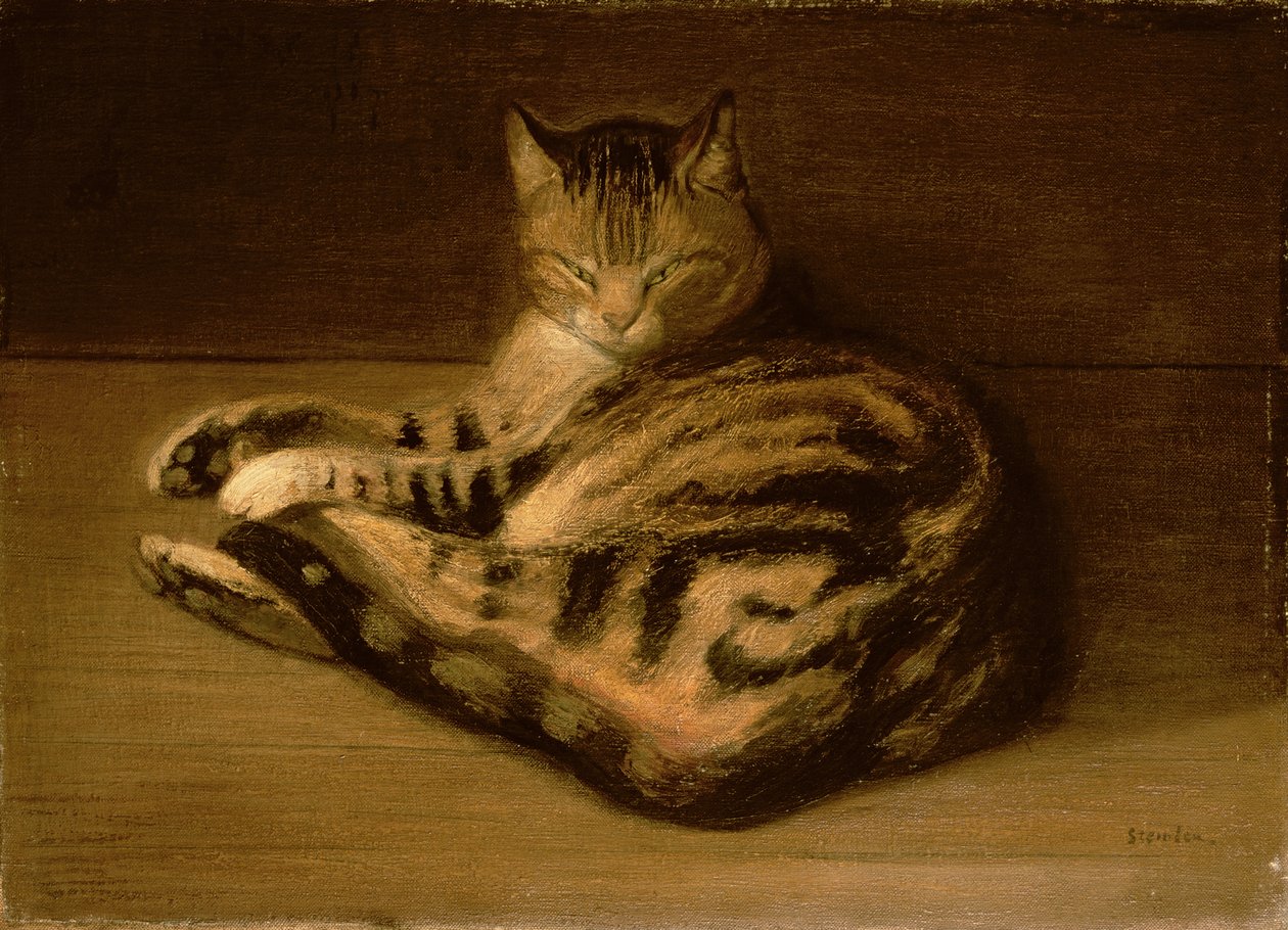 Makaava kissa, 1898 tekijältä Théophile Alexandre Steinlen