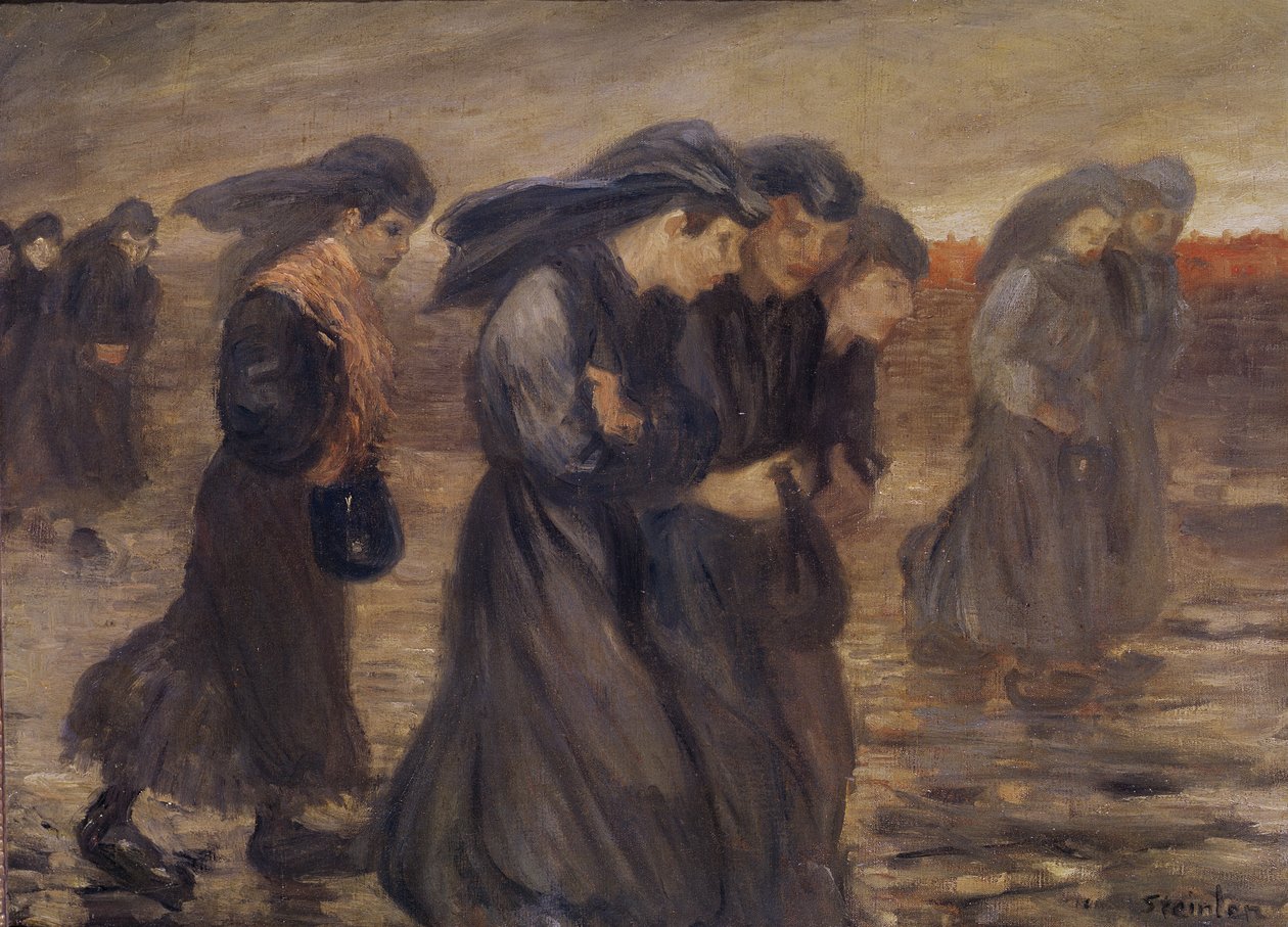 The Coal Graders, 1905 tekijältä Théophile Alexandre Steinlen