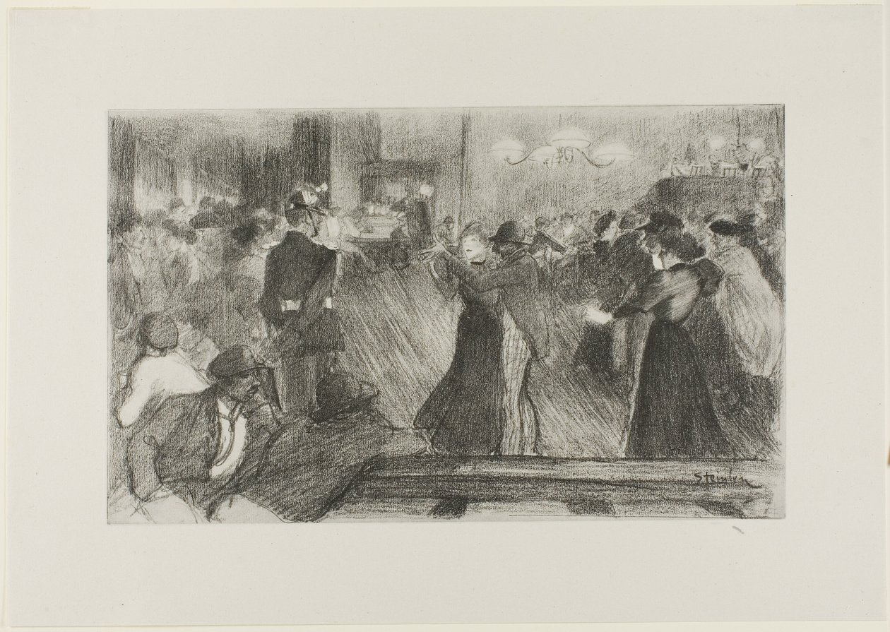 Tanssisali tekijältä Théophile Alexandre Pierre Steinlen