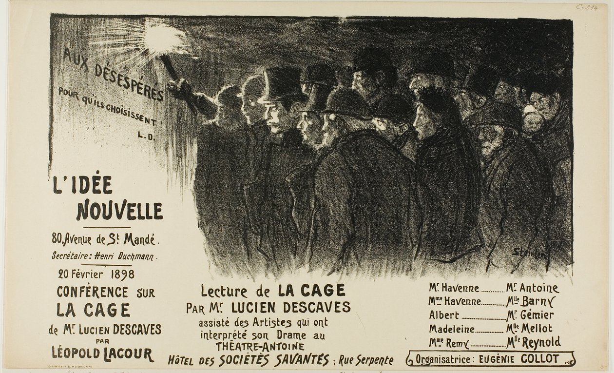 Uusi idea tekijältä Théophile Alexandre Pierre Steinlen