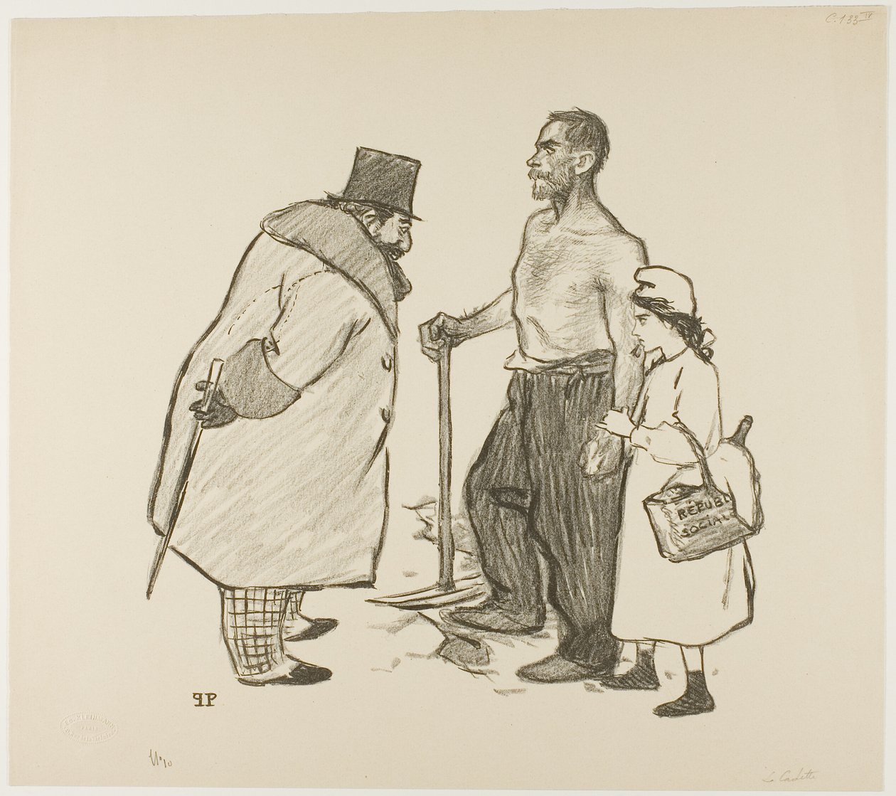 Nuorin tytär tekijältä Théophile Alexandre Pierre Steinlen