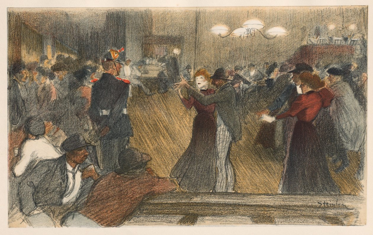 Bal de Barriere, 1898. tekijältä Théophile Alexandre Steinlen
