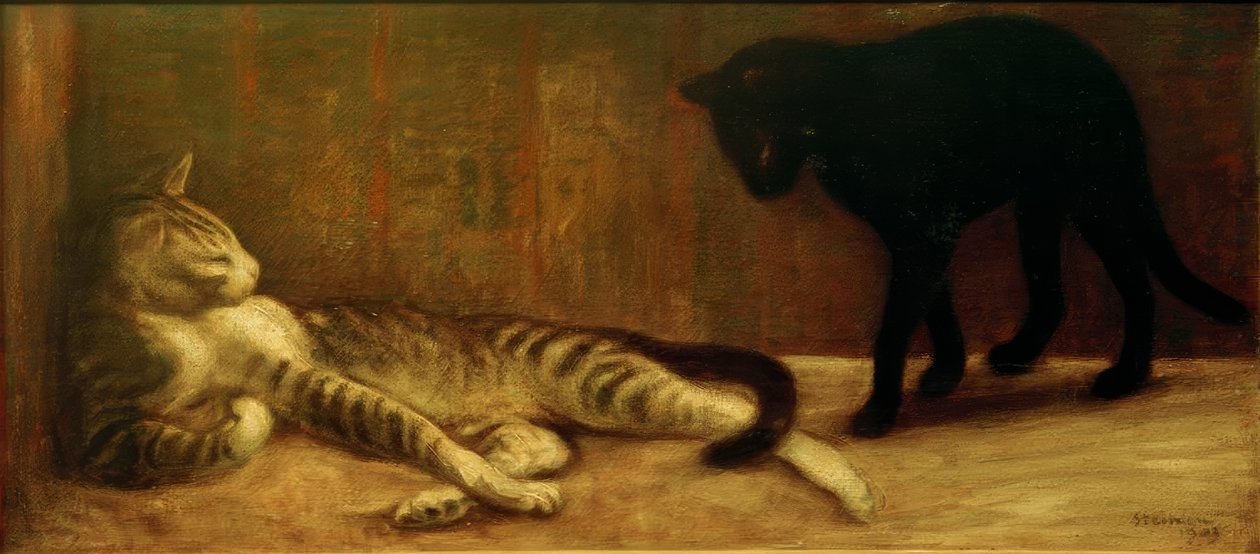 Chat ja Chatte tekijältä Théophile Alexandre Steinlen