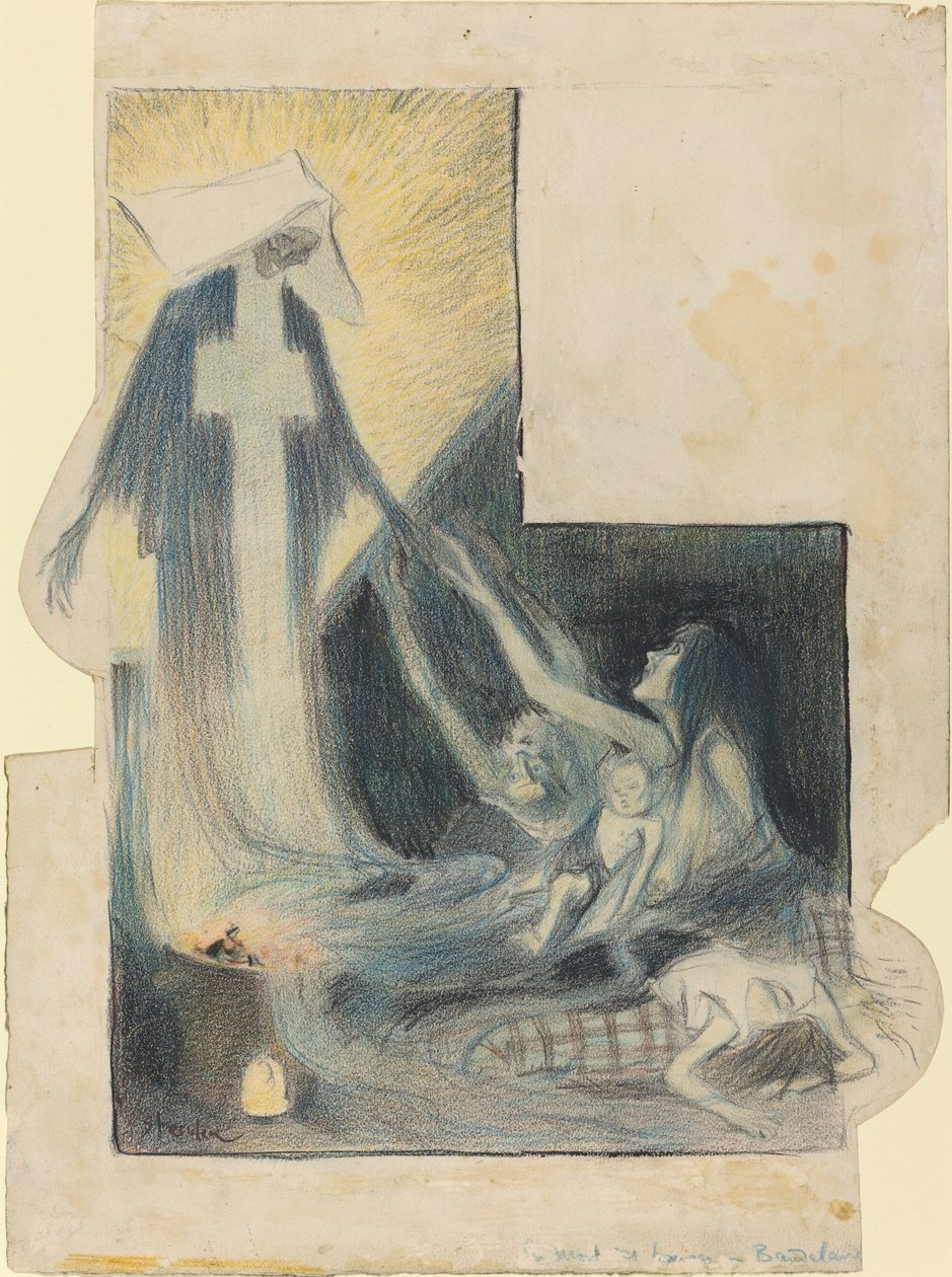 Köyhien kuolema - Baudelaire tekijältä Théophile Alexandre Steinlen