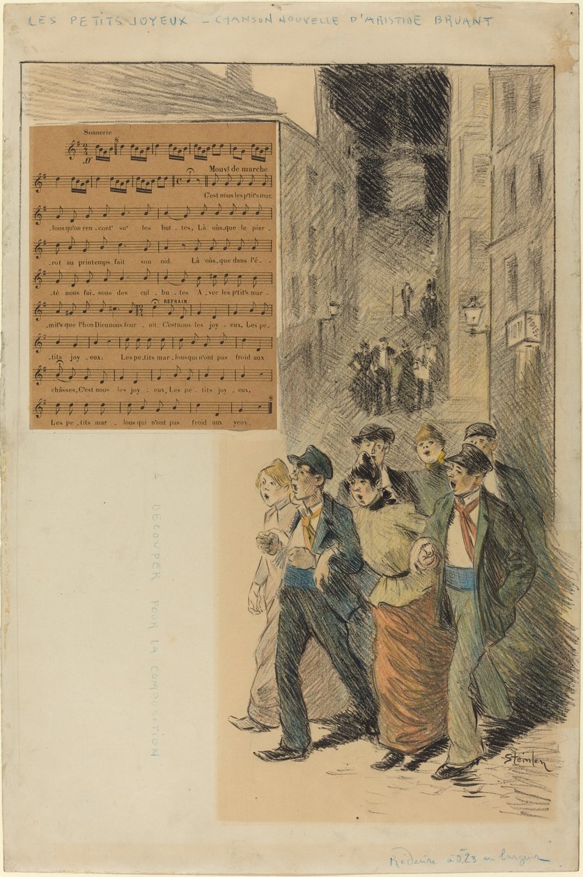 Iloiset pienet, 1891. tekijältä Théophile Alexandre Steinlen