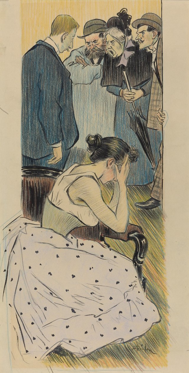 Hänen perhelaulunsa, 1893. tekijältä Théophile Alexandre Steinlen