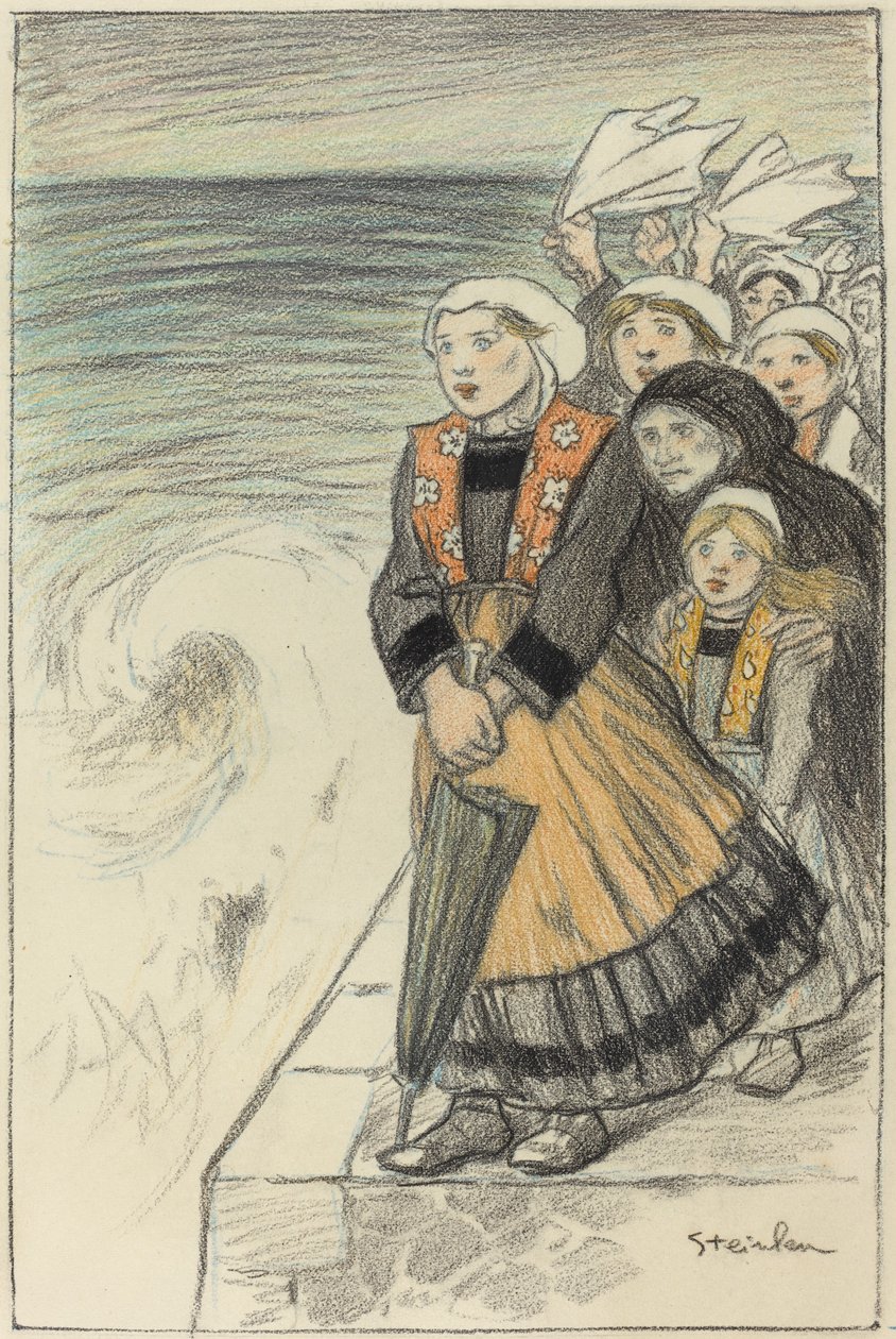 Merimiesten vaimot tekijältä Théophile Alexandre Steinlen