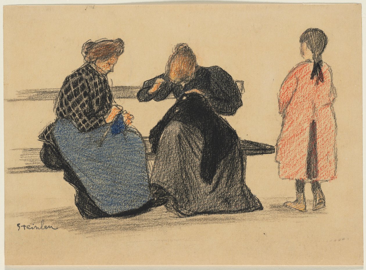 Kolme figuuria tekijältä Théophile Alexandre Steinlen