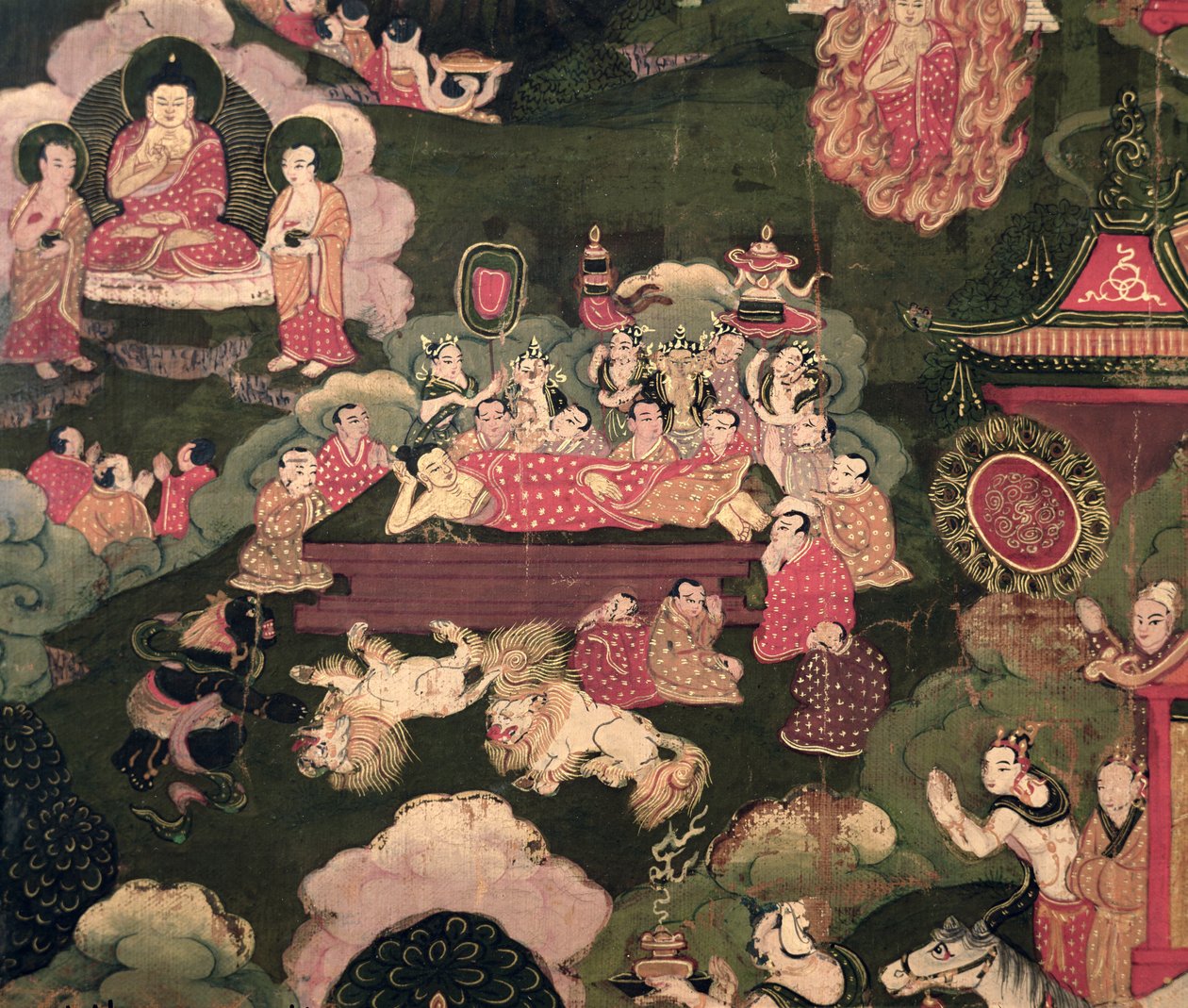 Parinirvana, "Buddha Sakyamunin elämä" tekijältä Tibetan School