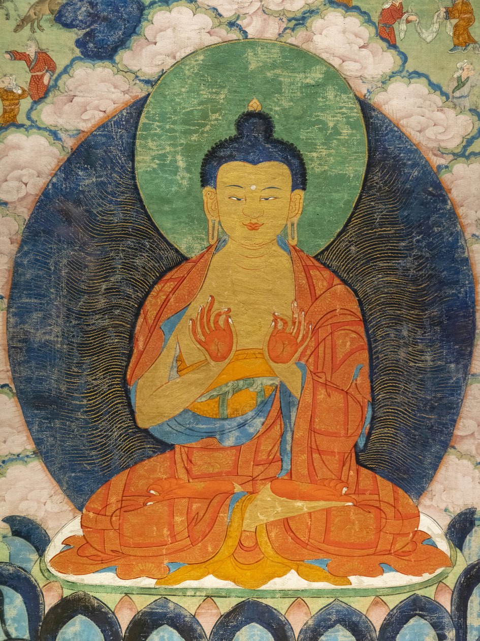 Buddha ja kolme Jarkata: Mahakapi, Ruru, Shabhmig tekijältä Tibetan School