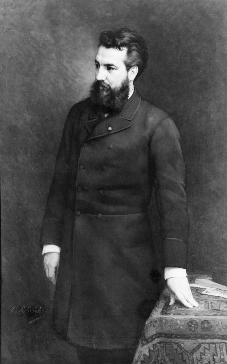 Alexander Graham Bell, 1882 tekijältä Timoleon Marie Lobrichon