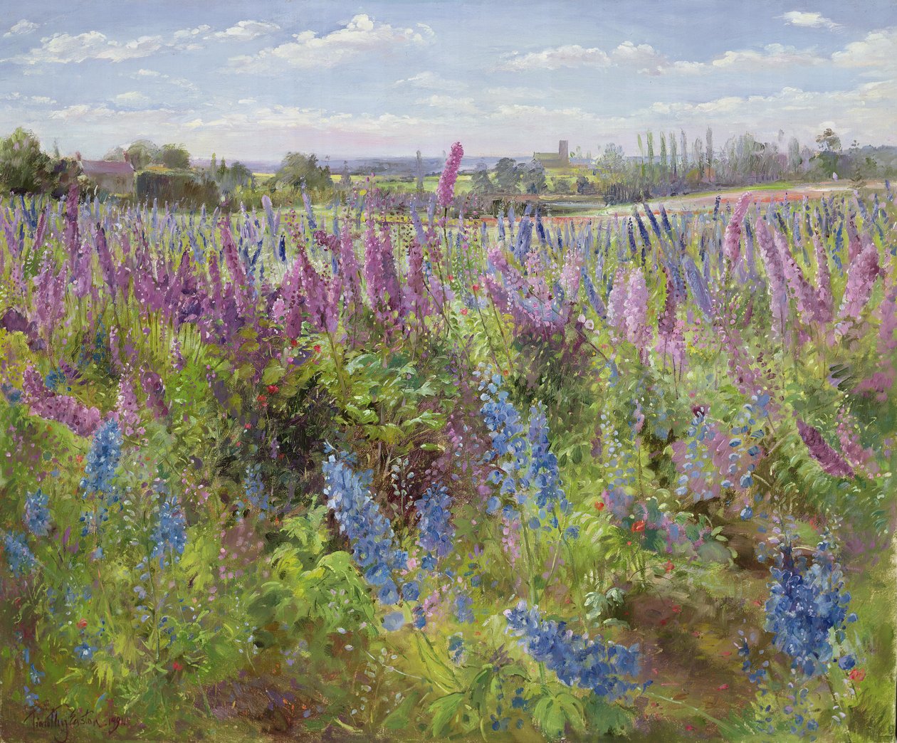 Delphiniums and Poppies, 1991 tekijältä Timothy Easton