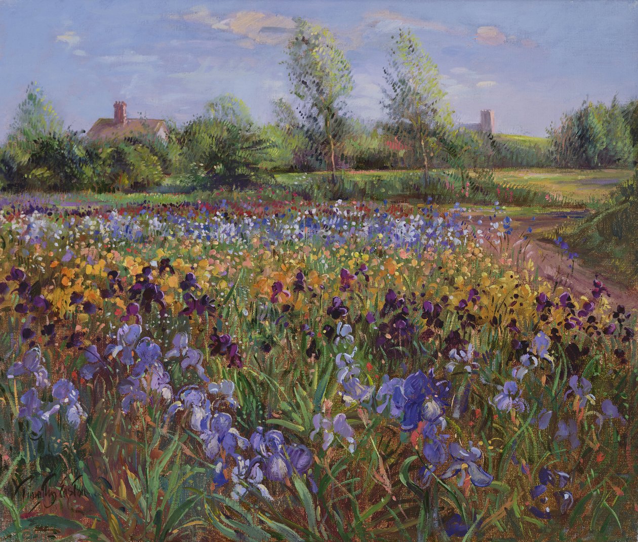 Irises ja Burgate Green tekijältä Timothy Easton