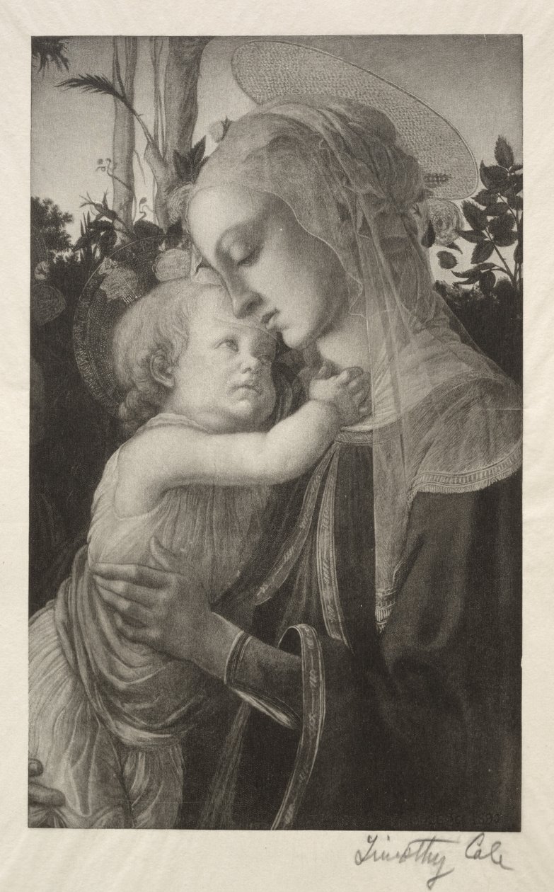 Vanhat italialaiset mestarit: Madonna ja lapsi, 1890. tekijältä Timothy Cole