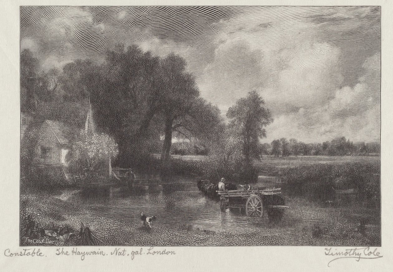 El Haywainfinnish tekijältä Timothy Cole after John Constable