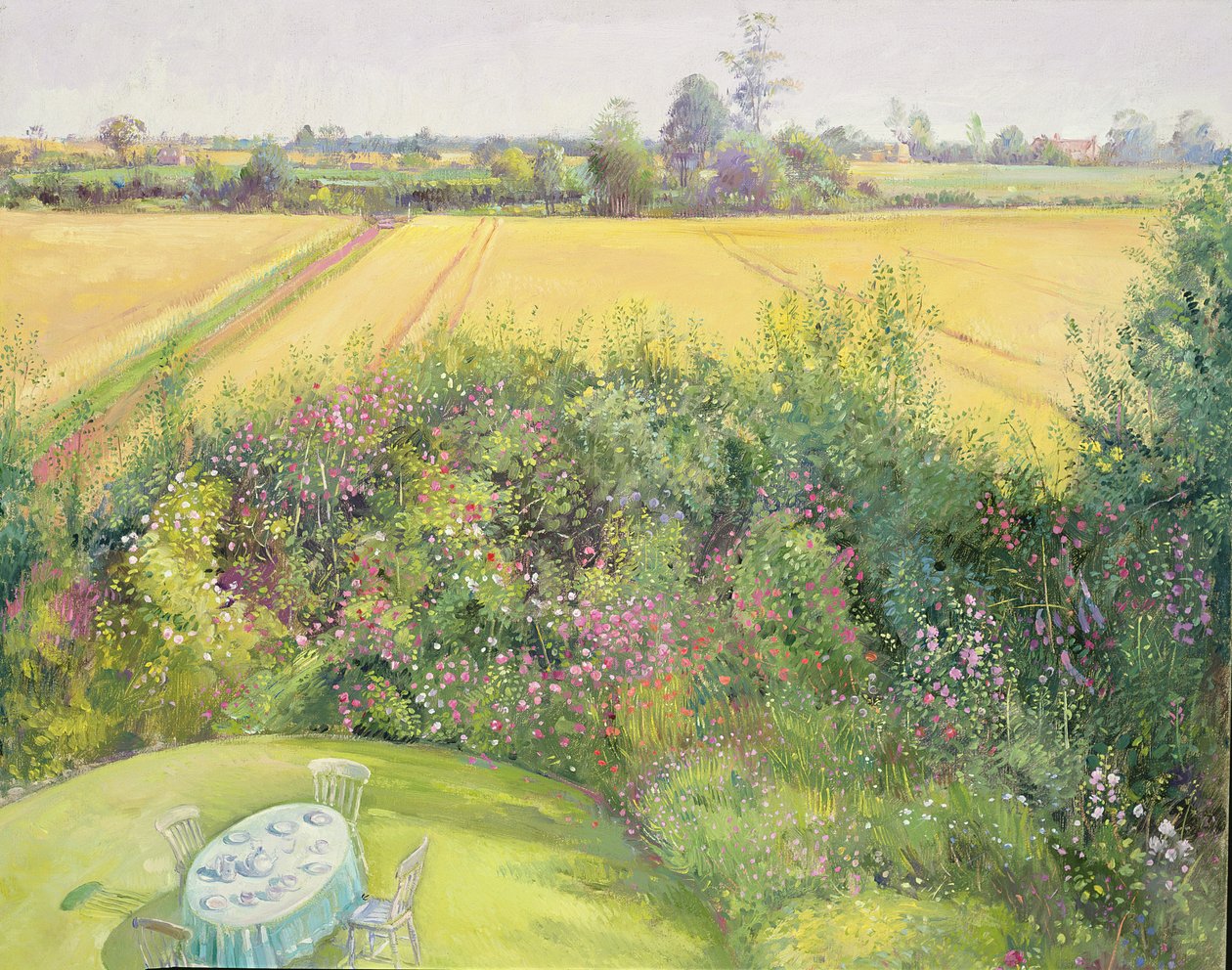 Ruusuja ja viljapeltoa tekijältä Timothy Easton